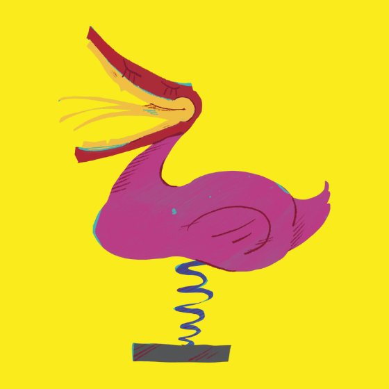 Illustration mit einer Ente, die ein Buch als Kopf hat