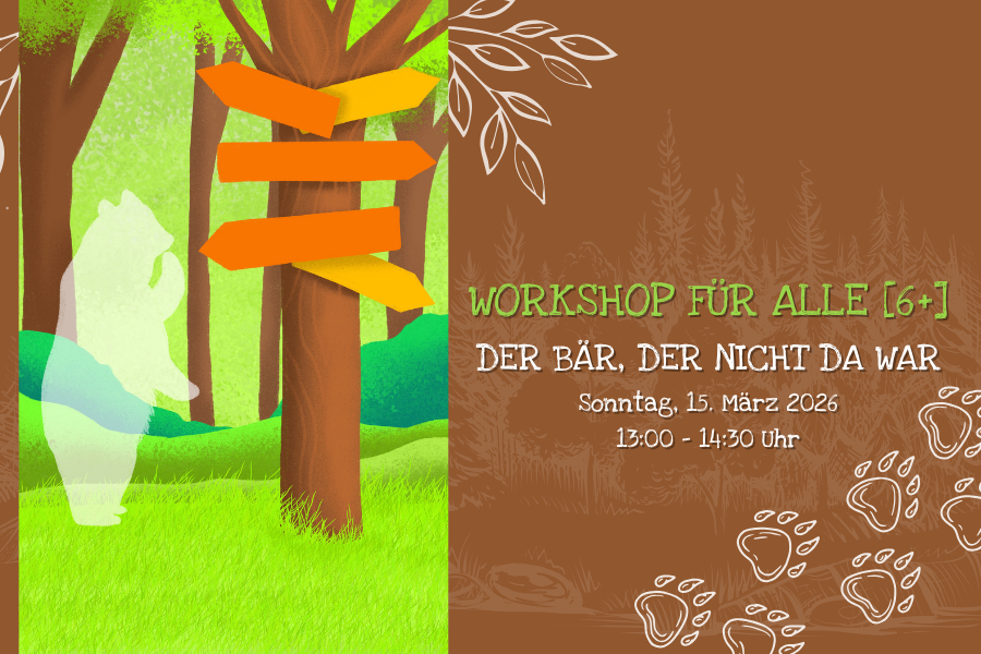 Link zum Workshop für alle zu dem Stück "Der Bär, der nicht da war"